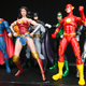 Aquaman always ends up in the back.